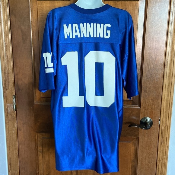 NFL Other - Eli Manning New York Giants NFL Team Apparel Men’s Blue Jersey Size Large